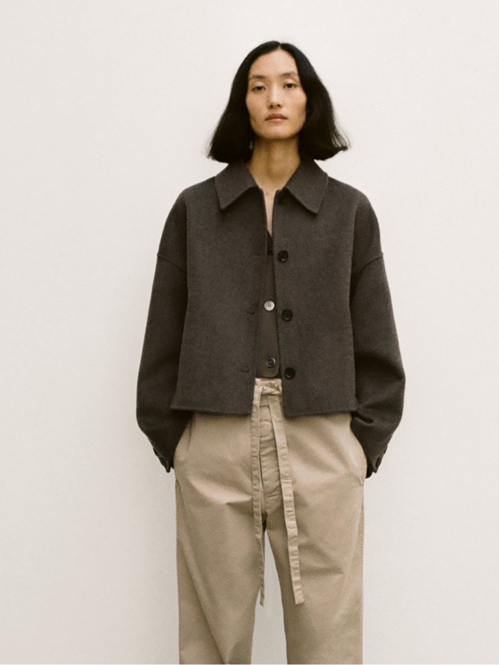 Double Faced Wool Blend Jacket